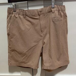 Classic Tan Men's Flat Front Shorts